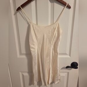 Elegant Cream Slip Dress